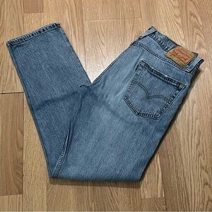 Levis 502 Men’s 34x34 (32x31) Tapered Straight Fit Jeans Light Blue Western